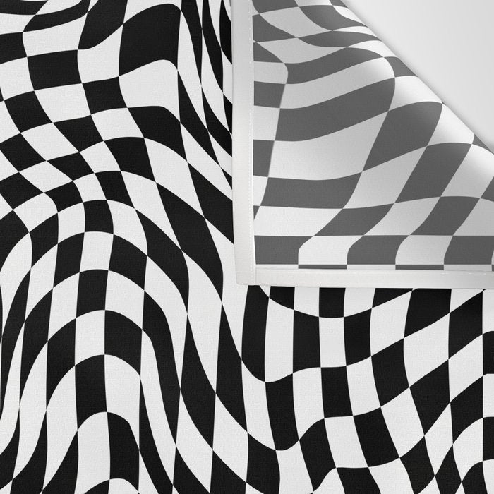 TIME MOVES SLOWLY (warped geometric pattern) Wall Tapestry Gallery Image 3
