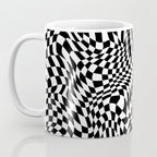 TIME MOVES SLOWLY (warped geometric pattern) Coffee Mug Gallery Image 3