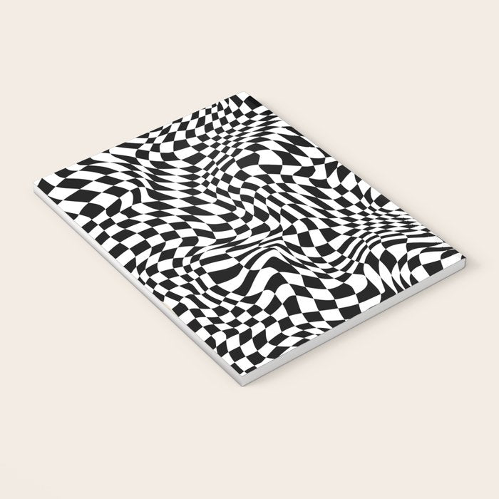 TIME MOVES SLOWLY (warped geometric pattern) Notebook Gallery Image 3