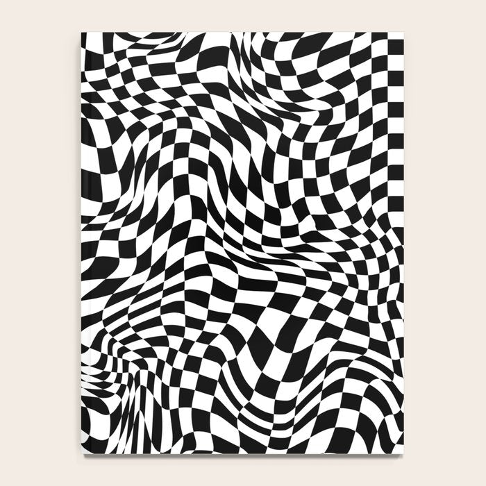 TIME MOVES SLOWLY (warped geometric pattern) Notebook Gallery Image 4