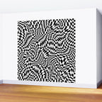 TIME MOVES SLOWLY (warped geometric pattern) Wall Mural Gallery Image 2