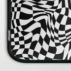 TIME MOVES SLOWLY (warped geometric pattern) Laptop Sleeve Gallery Image 3
