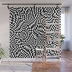 TIME MOVES SLOWLY (warped geometric pattern) Wall Mural Gallery Image 1