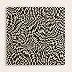 TIME MOVES SLOWLY (warped geometric pattern) Wood Wall Art Gallery Image 1