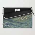 Neptune's Horses by Walter Crane Laptop Sleeve Gallery Image 2