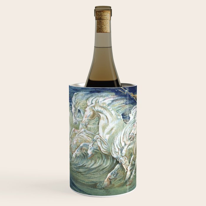 Neptune's Horses by Walter Crane Wine Chiller Gallery Image 1