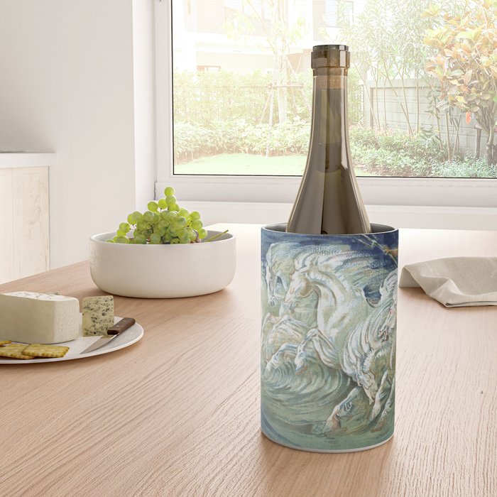 Neptune's Horses by Walter Crane Wine Chiller Gallery Image 4