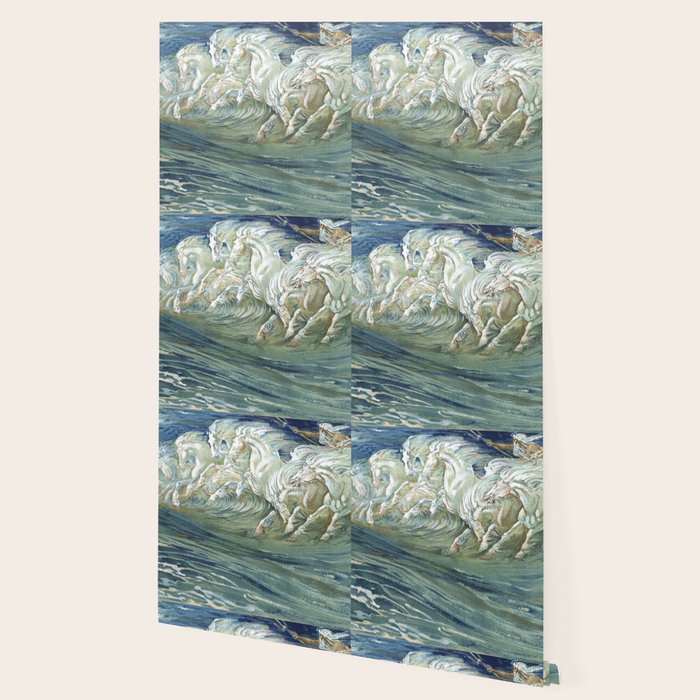 Neptune's Horses by Walter Crane Wallpaper Gallery Image 2