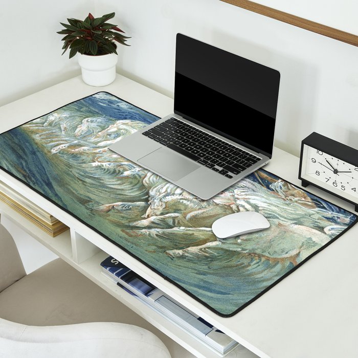 Neptune's Horses by Walter Crane Desk Mat Gallery Image 2