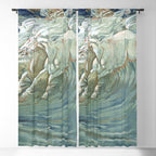 Neptune's Horses by Walter Crane Window Curtain Gallery Image 5
