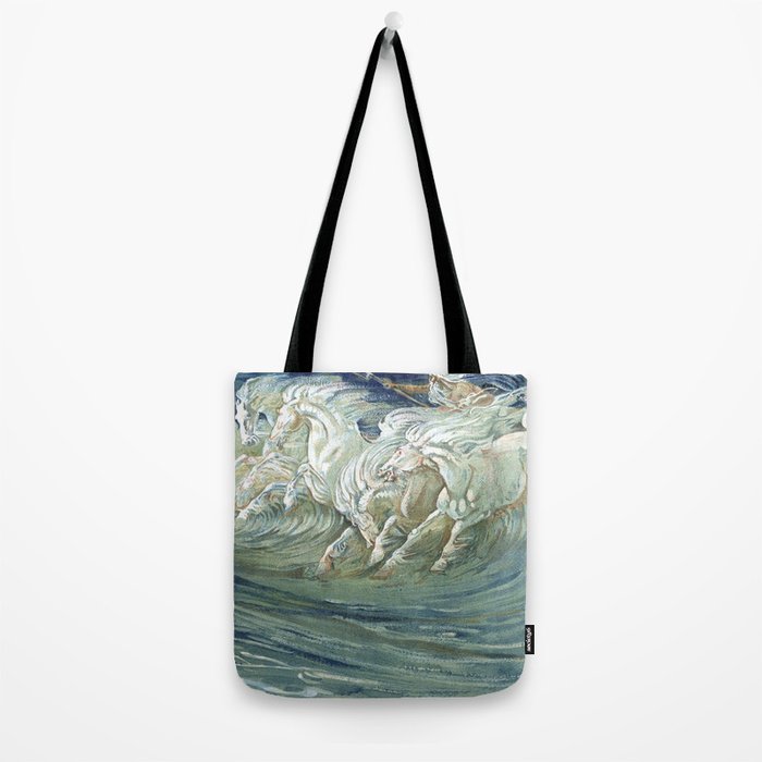 Neptune's Horses by Walter Crane Tote Bag Gallery Image 2