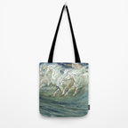 Neptune's Horses by Walter Crane Tote Bag Gallery Image 2