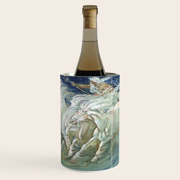 Neptune's Horses by Walter Crane Wine Chiller Gallery Image 3