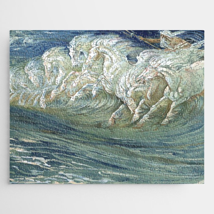 Neptune's Horses by Walter Crane Jigsaw Puzzle Gallery Image 1