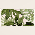 Abstract Art Tropical Leaves 100 Desk Mat Gallery Image 3