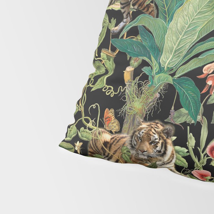 TIGER IN THE DARK JUNGLE Pillow Sham Gallery Image 4