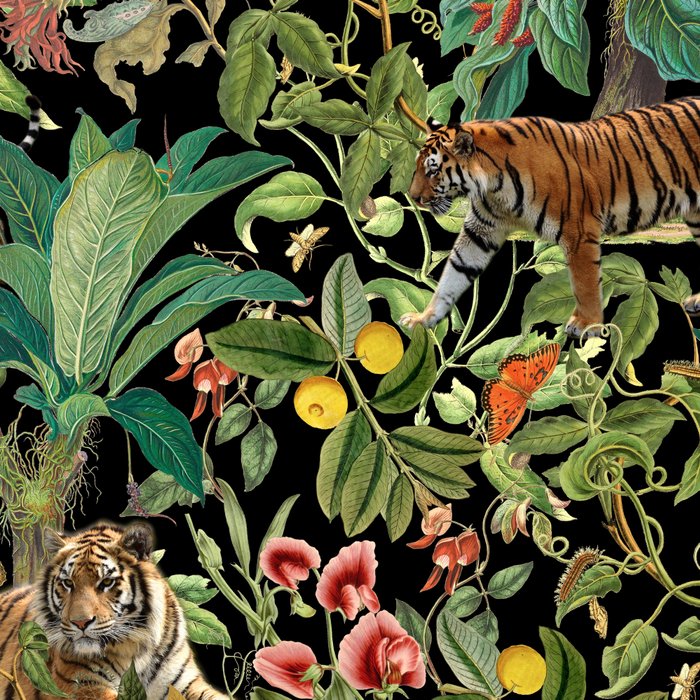 TIGER IN THE DARK JUNGLE Coffee Mug Gallery Image 2