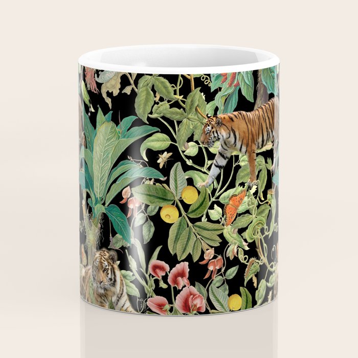 TIGER IN THE DARK JUNGLE Coffee Mug Gallery Image 4