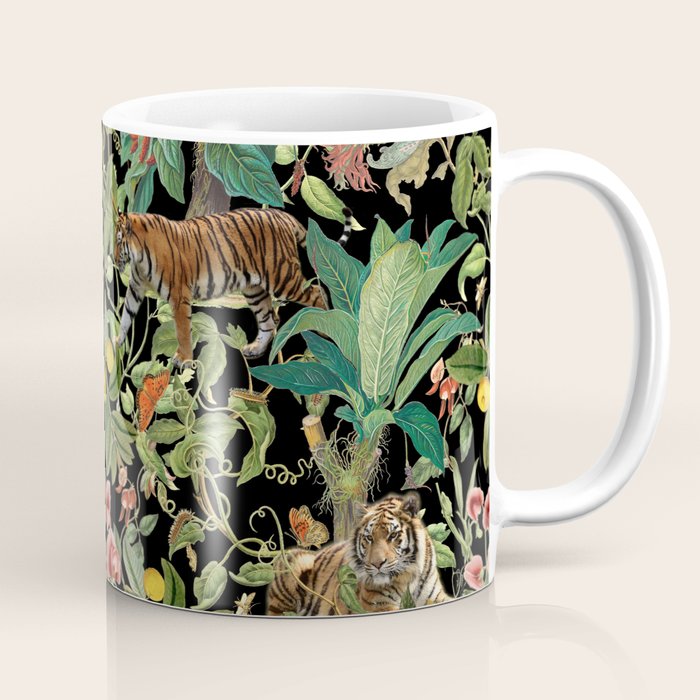 TIGER IN THE DARK JUNGLE Coffee Mug Gallery Image 1
