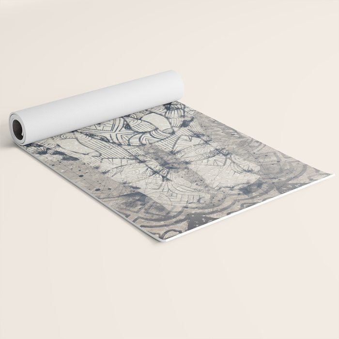 Indian Elephant Mandala Yoga Mat Gallery Image 2