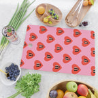 Funny retro love heart cartoon pattern Cutting Board Gallery Image 2