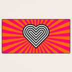 Pop art heart Desk Mat Gallery Image 3