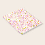 Pink brush stroke flowers Notebook Gallery Image 2