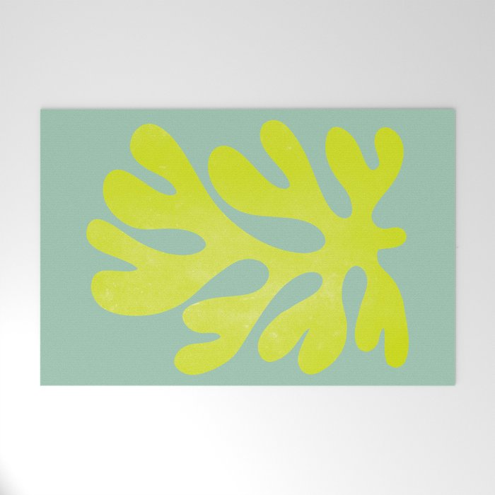 Lime & Sea Green: Matisse Paper Cutouts 06 Welcome Mat Gallery Image 1