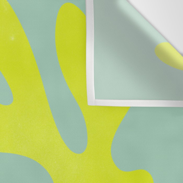 Lime & Sea Green: Matisse Paper Cutouts 06 Wall Tapestry Gallery Image 3