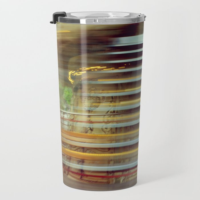Spinning Carousel in Paris - Abstract Travel Photography Travel Mug Gallery Image 3