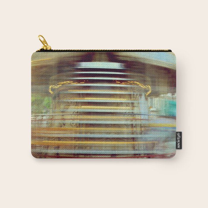 Spinning Carousel in Paris - Abstract Travel Photography Carry All Pouch Gallery Image 1
