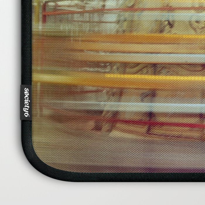 Spinning Carousel in Paris - Abstract Travel Photography Laptop Sleeve Gallery Image 3
