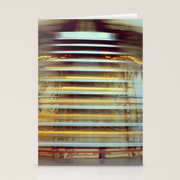 Spinning Carousel in Paris - Abstract Travel Photography Stationery Card Gallery Image 2