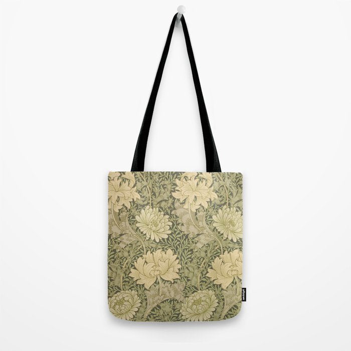 Chrysanthemum by William Morris 1877 Antique Vintage Victorian Jugendstil Art Nouveau Retro Pattern Tote Bag Gallery Image 2