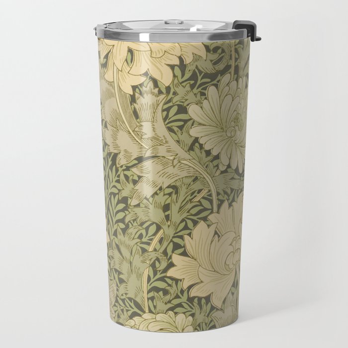 Chrysanthemum by William Morris 1877 Antique Vintage Victorian Jugendstil Art Nouveau Retro Pattern Travel Mug Gallery Image 2