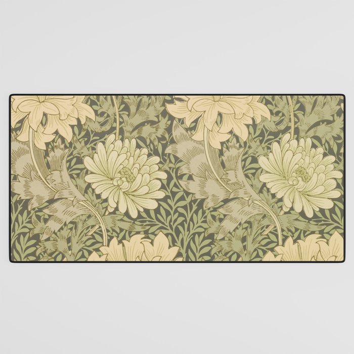 Chrysanthemum by William Morris 1877 Antique Vintage Victorian Jugendstil Art Nouveau Retro Pattern Desk Mat Gallery Image 3