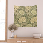 Chrysanthemum by William Morris 1877 Antique Vintage Victorian Jugendstil Art Nouveau Retro Pattern Wall Tapestry Gallery Image 2