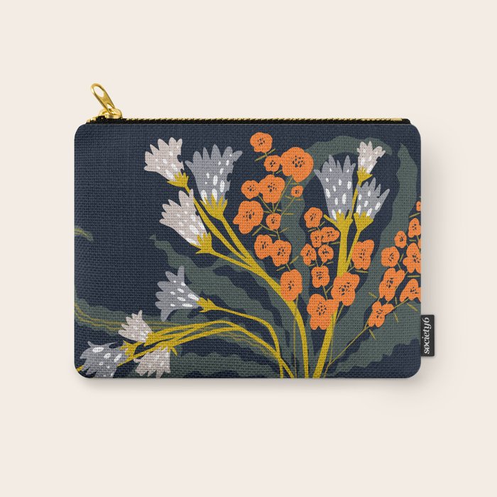 Matisse Flower Vase modern Illustration dark Carry All Pouch Gallery Image 1