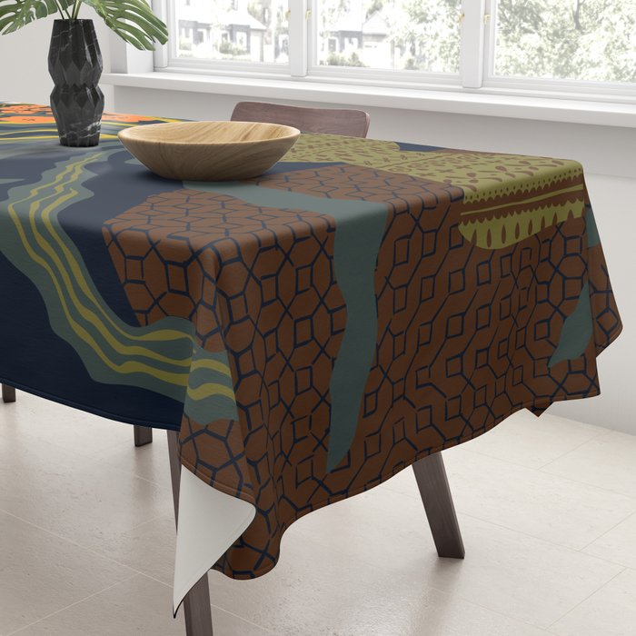 Matisse Flower Vase modern Illustration dark Tablecloth Gallery Image 3