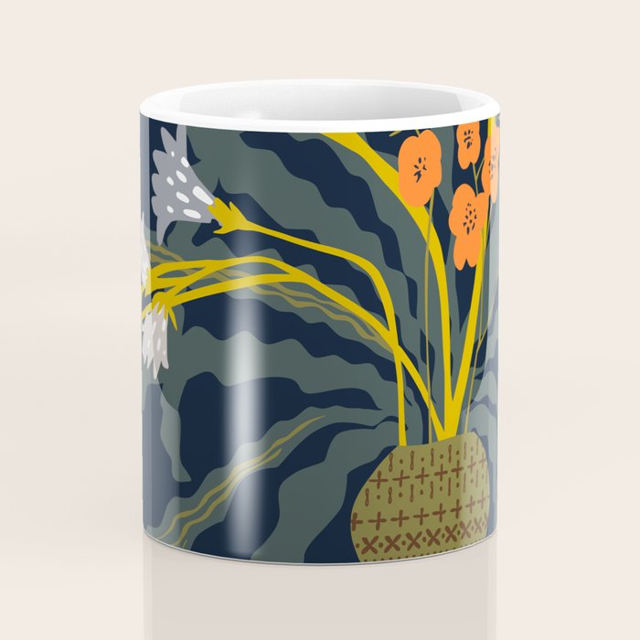 Matisse Flower Vase modern Illustration dark Coffee Mug Gallery Image 4