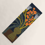 Matisse Flower Vase modern Illustration dark Yoga Mat Gallery Image 1
