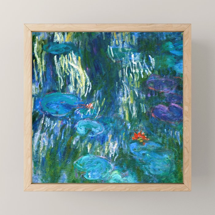Claude Monet "Water Lilies" (16) Mini Art Print Gallery Image 1