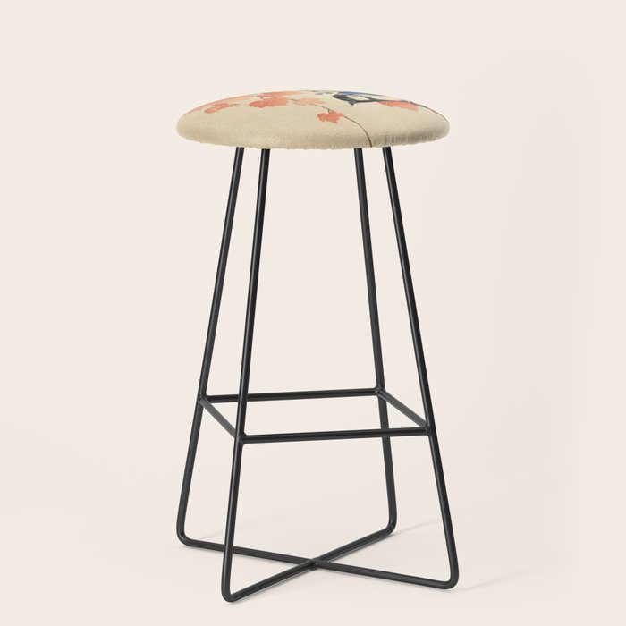 Ohara Koson - Japanese Bird Blockprint Stool Gallery Image 1