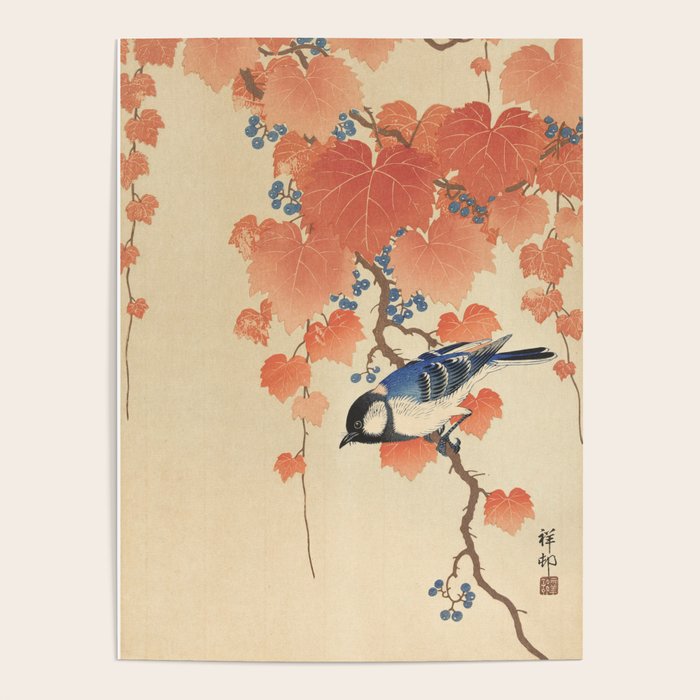 Ohara Koson - Japanese Bird Blockprint Poster Gallery Image 4