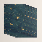 Golden Sun Moon and Stars Radiating the Universes Light Within You Wrapping Paper Gallery Image 3