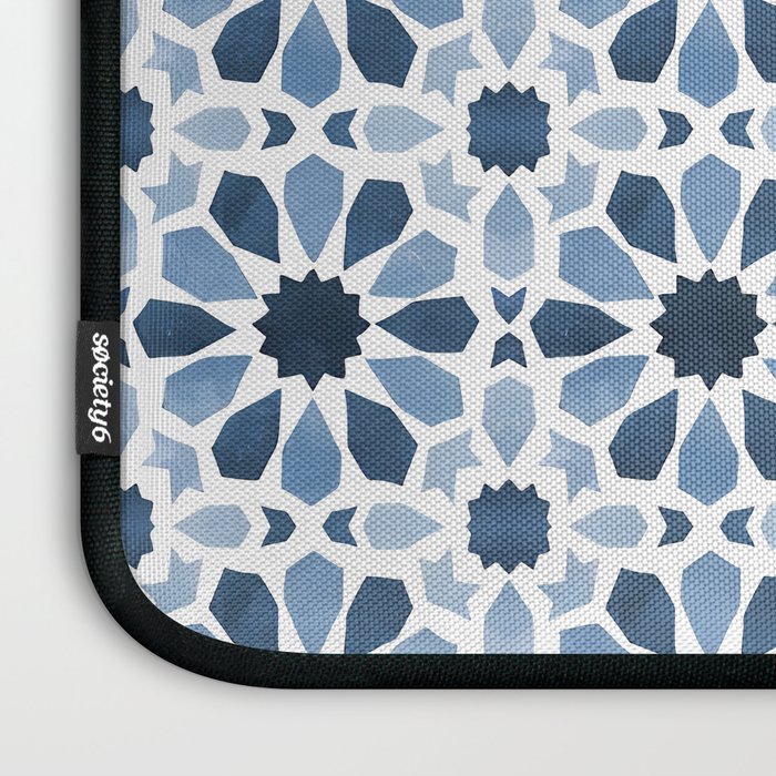 Watercolor Zellige Harmony Laptop Sleeve Gallery Image 3