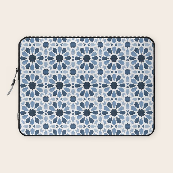 Watercolor Zellige Harmony Laptop Sleeve Gallery Image 1
