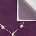 Virgo Zodiac Star Constellation Line Art Plum Purple Wall Tapestry Gallery Image 3