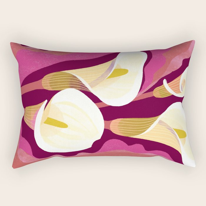 Flower Market Calla Lily Rectangular Pillow Gallery Image 1