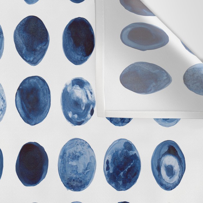 Blueberries | Watercolour Pattern Wall Tapestry Gallery Image 3